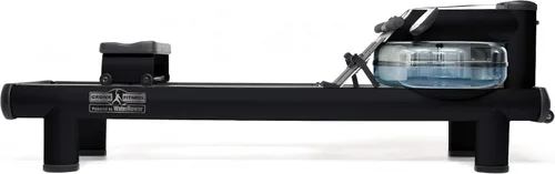 Vista 5 de WaterRower Máquina de remo de agua Gronk Fitness M1 Hi Rise Edición limitada Máquina de entrenamiento cardiovascular de bajo impacto Remo