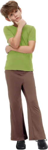 Vista 5 de Remimi Conjunto de ropa de Halloween para niños, conjunto de camisa y pantalones con bufanda roja, 3-14 años