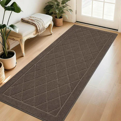 Vista 69 de BEQHAUSE - Tapete para puerta de 20 x 32 pulgadas, antideslizante, color beige