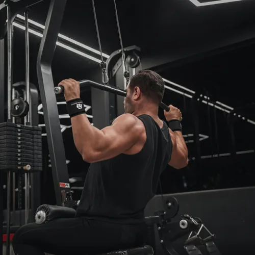 Vista 6 de Fit Active Sports Puños suaves de peso muerto para levantamiento de pesas, levantamiento de potencia, peso muerto, filas y dominadas, muñequeras