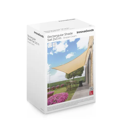 Vista 14 de Toldo Vela de Sombra Rectangular Shazail InnovaGoods 2 x 3 m