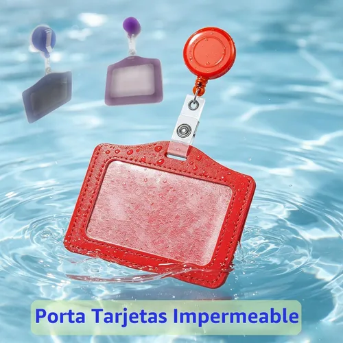 Vista 3 de Soporte para insignia con clip retráctil, soporte para tarjeta