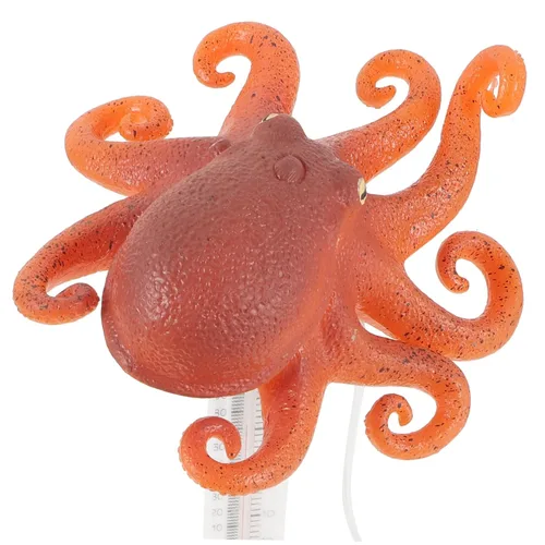 Vista 9 de POPETPOP Floating Water Thermometer for Pool and Bathtub Cartoon Octopus Design Accurate Bath Water Temperature Measuring Tool for Spas Aquariums