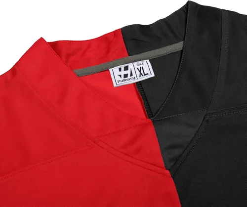 Vista 3 de Pullonsy Camisetas de fútbol en blanco para adultos y hombres, camisetas deportivas para fanáticos del fútbol americano