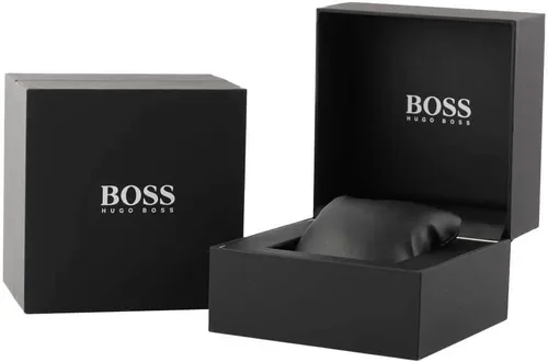 Vista 4 de BOSS Center Court Reloj cronógrafo de acero inoxidable para hombre, resistente al agua