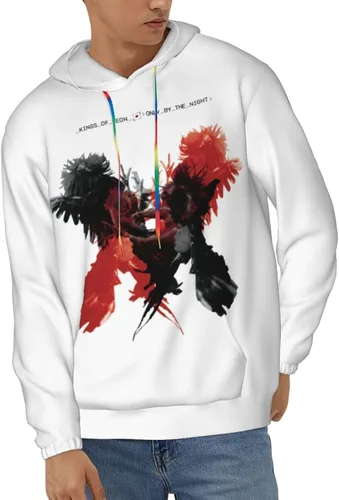 Vista 2 de BENOLIVE Sudaderas con capucha para hombre, atléticas, informales, de manga larga, con cordón