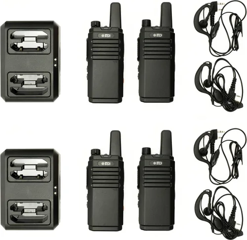 Vista 10 de BTECH FRS-B1 Paquete de 2 FRS Business, Walkie Talkies para adultos, NOAA, radio bidireccional de alto rendimiento. Kit completo con kit