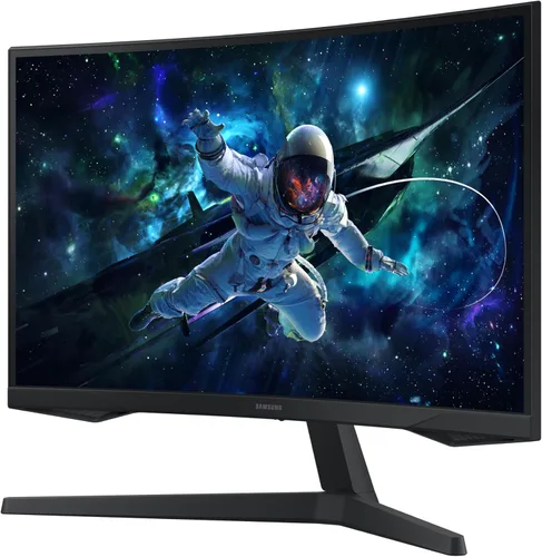 Vista 3 de Samsung 27-pulgadas Odyssey G55C Serie QHD 1000R Monitor de juegos curvado, 1ms(MPRT), HDR10, 165Hz, AMD Radeon FreeSync, Cuidado de los ojos