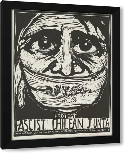 Vista 5 de ArtDirect Rachael Romero - Póster de la Junta de Chile Fascista (1975) de 8 x 10 pulgadas, sin marco, listo para enmarcar (australiano, 1953 -)