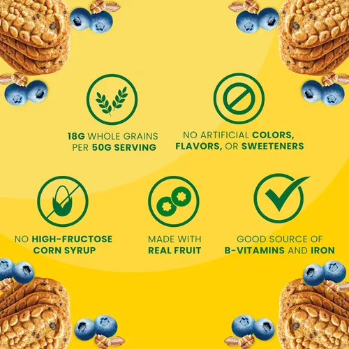 Vista 7 de belVita Barras de desayuno galletas, arándanos, 30 paquetes en total, 6 cajas (4 galletas por paquete)