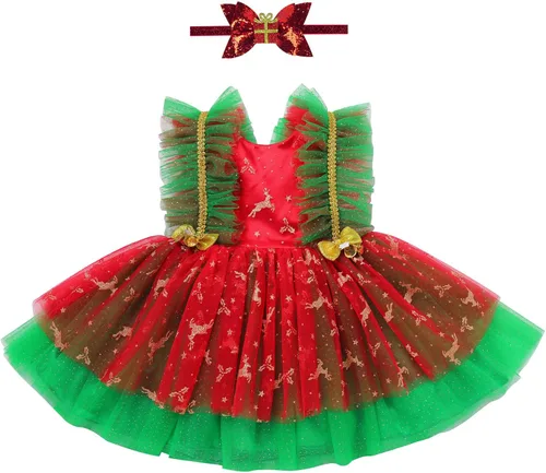 Vista 9 de Disfraz de primer Halloween para bebé, vestido de tutú de primer cumpleaños, vestido de novia para niñas de flores