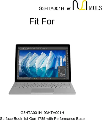 Vista 3 de MULS 93HTA001H G3HTA001H - Batería de repuesto para teclado Microsoft Surface Book 1ª generación 1785 con batería de herramientas 8030mAh 60.8Wh
