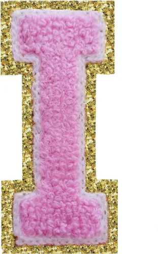 Vista 151 de 3Pcs Letter Patches Varsity Glitters Chenille,SPRT Iron on Blue Letter Patch,Alphabet Cloth Patch for Team Costume Decoration 3.1in Height S