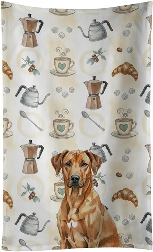 Vista 384 de Caroline's Treasures Afghan Hound - Toalla de cocina para barra de café, terciopelo frontal y lazo de algodón, lavable a máquina Sabueso afgano