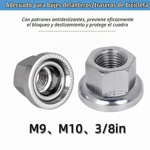 Vista 2 de Tuerca para rueda de bicicleta, 6 unidades, 3 tamaños M8/3/8/M10