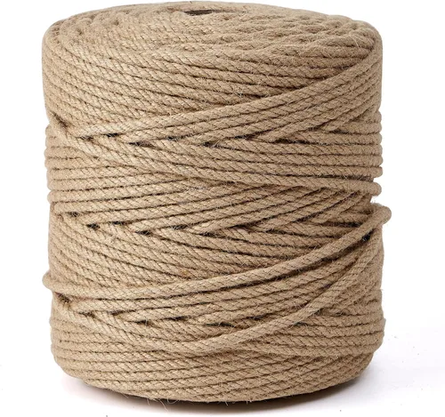 Vista 11 de Natural Jute Twine,656 Feet 3mm Hemp Twine Rope for Gift Wrapping Craft Plant Garden Christmas Handmade Arts Decoration Packing String Home Decor