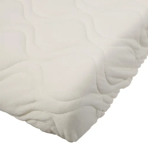 Vista 3 de SheetWorld - Funda acolchada contorneada para cambiador, color marfil, fabricada en Estados Unidos