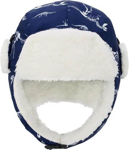 Vista 3 de Zando - Juego de gorro de invierno para bebé con forro polar