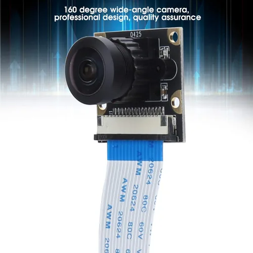 Vista 5 de Módulo de cámara de gran angular de 8MP 160 grados para accesorios de componentes IMX219 (negro)