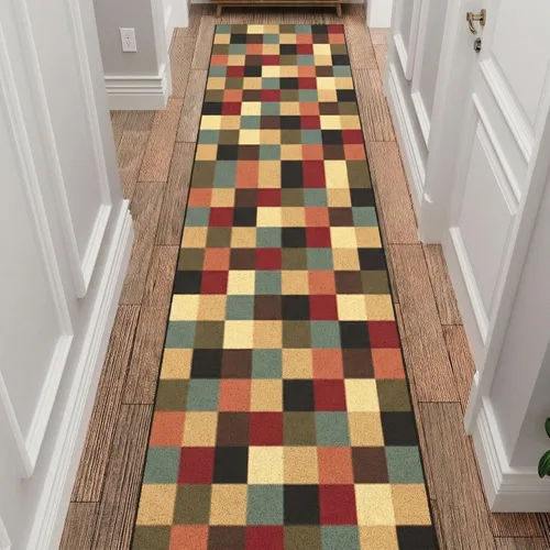 Vista 14 de Ottomanson Alfombra de cocina de 2 x 5 – Alfombra antideslizante para Cajas Multicolor