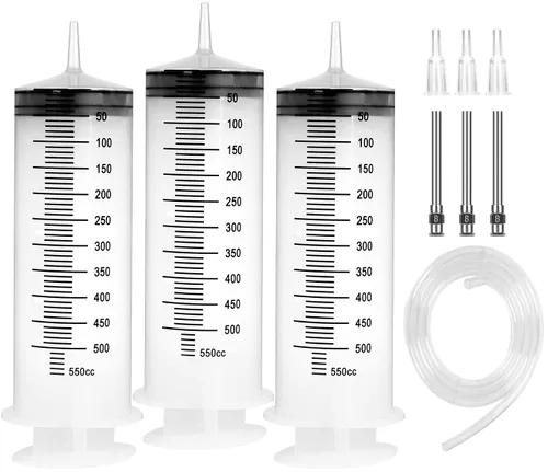 Vista 10 de Paquete de 3 jeringas de 0.7 fl oz con tapa, jeringas de plástico empaquetadas individualmente para laboratorios, medición de líquidos, alimentación