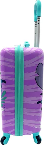 Vista 9 de Fast Forward Maleta de mano ligera con licencia para niños, de lado duro, de 20 pulgadas, Multi colorido, Puntada