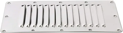 Vista 4 de Amarine Made Ventilación marina rectangular con listones de acero inoxidable para yates y barcos - 07720S - 5" X 9" (4)