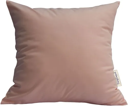 Vista 37 de TangDepot Fundas de almohada sólidas de seda sintética duradera, fundas de almohada cuadradas decorativas, fundas de almohada para interiores y Azul