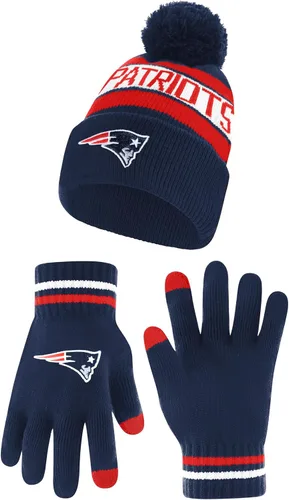 Vista 22 de Ultra Game Adults NFL Official Super Soft Winter Beanie Knit Hat With Warm Touch Screen Gloves