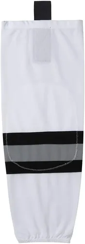 Vista 2 de EALER HS100 Series Team Color Dry Fit Calcetines de hockey sobre hielo para niños jóvenes a adultos mayores y jóvenes a adultos, Xw042#blanco