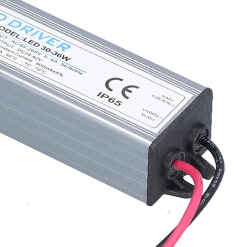 Vista 6 de Controlador LED impermeable IP65 Adaptador de transformador de fuente de alimentación AC 95 a 265V a DC 24 a 42V Salida de bajo voltaje 900mA 30/36W