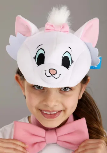 Vista 2 de Kit de Disfraz de Diadema, Collar y Cola Suave de Marie de Disney Aristocats Multicolor