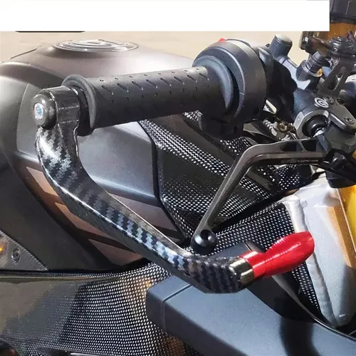 Vista 4 de Para Yamaha XTZ125 XTZ 125 2014-2018 2015 2016 2017 motocicleta 7/8 "0.866 in manillar freno embrague palancas protector protector protector Naranja
