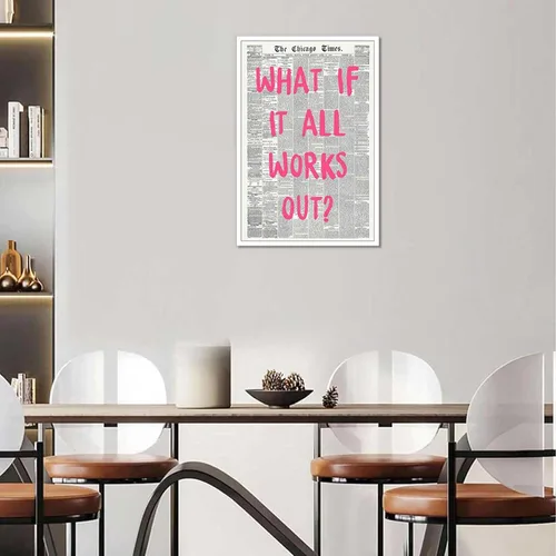 Vista 5 de Drimiler Póster con texto en inglés «What If It All Workout» («What If It All Workout») con texto en inglés «What If It All Workout»