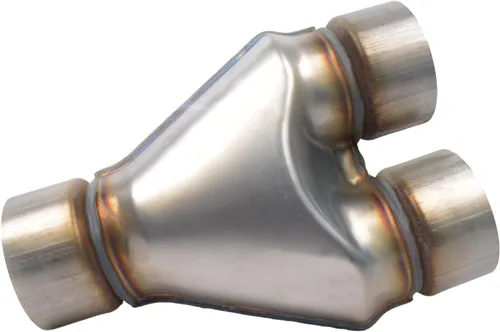 Vista 7 de ID 2" Adaptador de Tubo en Y de Escape, Acero Inoxidable T409 de 2 Pulgadas Conector de Tubo en Y Dual a Individual, 10" de Longitud Total