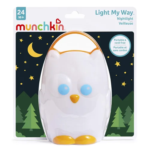 Vista 4 de Munchkin® Light My Way™ Luz nocturna LED para niños y niñas, diseño de búho