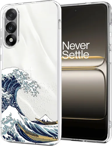 Vista 18 de Unov Funda para OnePlus Nord 4 5G, ramo de flores Patrón en relieve transparente, antideslizante, protector delgado a prueba de golpes, TPU