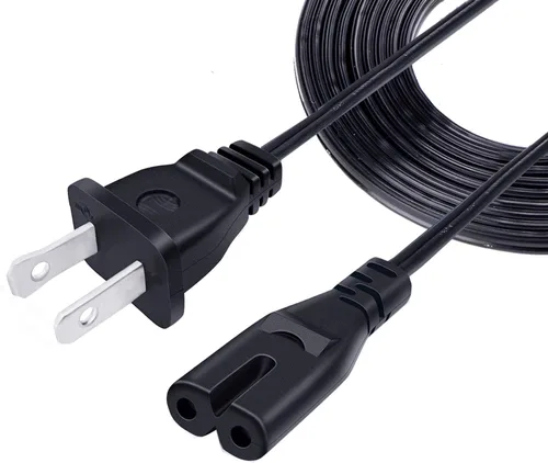 Vista 5 de Cable de alimentación de repuesto de 2 clavijas para sillas elevadoras reclinables eléctricas, cable de alimentación de 8 pies, IEC C7, cable