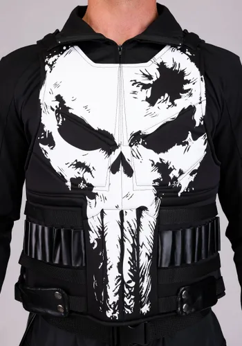 Vista 5 de Disfraz Plus Size Deluxe Punisher de Marvel para Hombre Multicolor