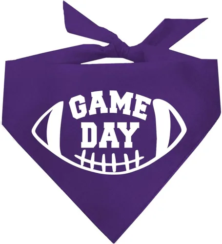 Vista 15 de Game Day - Bandana de fútbol para perro (negro, XS 323)
