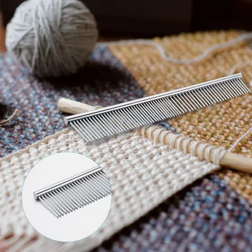 Vista 5 de Peine de macramé con flecos, peine de macramé de acero inoxidable