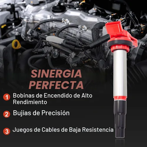 Vista 6 de Paquete de bobinas de encendido, bujías, conector, kits de filtro de aire de motor/cabina
