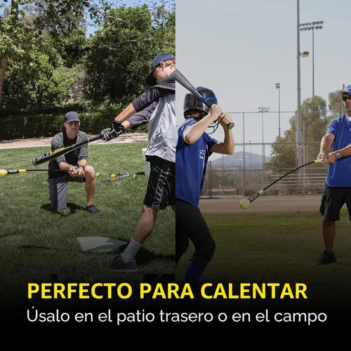 Vista 5 de SKLZ Hitting Stick Batting Swing Trainer for Baseball and Softball, One-on-One Coaching Tool for Ball Contact, Hand-Eye Coordination, and Bat Speed