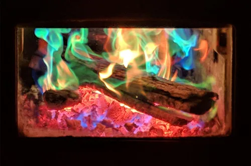 Vista 6 de Mystical Fire Dragon Flames - Colorante de llama vibrante, cambiador de color de llama pulsante de larga duración para uso en interiores
