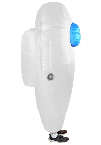 Vista 4 de Disfraz Infantil de Asesino Crewmate Sospechoso Blanco Multicolor