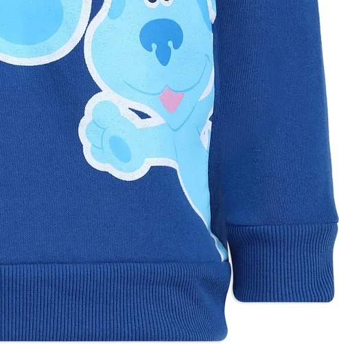 Vista 5 de Nickelodeon Blues Clues Boys Half Zip Up Pullover Hoodie for Infant and Toddler - BlueOrange