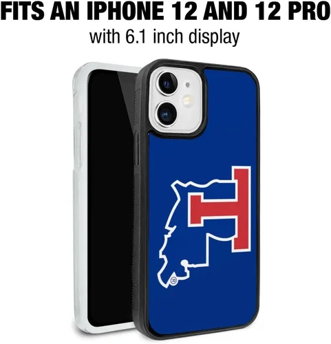 Vista 6 de Louisiana Tech University Bulldogs - Carcasa protectora de goma híbrida para iPhone 12 Pro y 12 de Apple