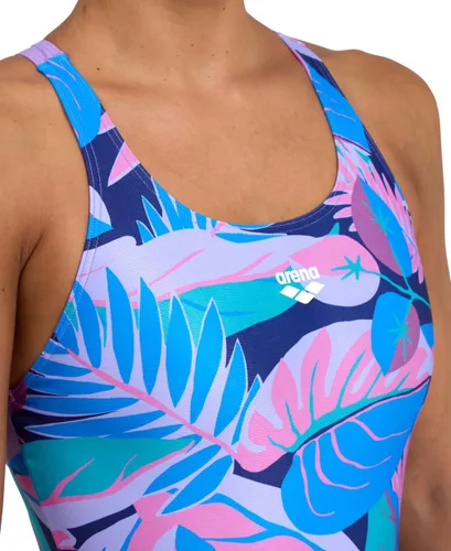 Vista 3 de ARENA Performance Tropic - Traje de baño de una pieza para mujer con control Pro Back MaxLife