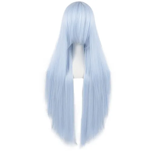Vista 9 de anogol Vocaloid 32" 80 cm de largo recto de Cosplay peluca Pelucas Para Fiestas Halloween, Anaranjado
