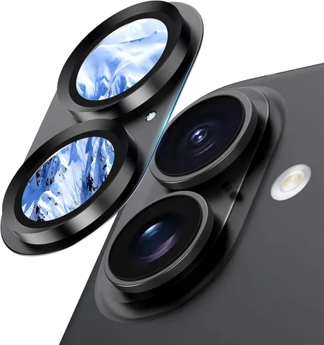 Vista 29 de Protector de lente de cámara para iPhone 15/iPhone 15 Plus/iPhone 14/iPhone 14 Plus, pantalla de cubierta de cámara de vidrio templado de aleación